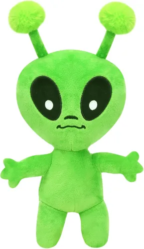 Juguete de peluche alienígena de 12 pulgadas, color verde, suave, para decoración de cumpleaños, hogar, habitación, regalo divertido para niños