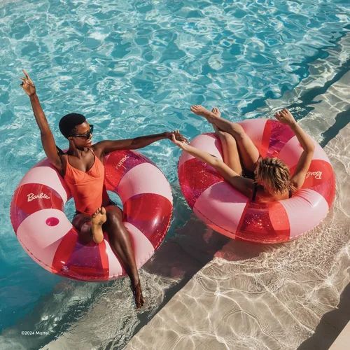 Miniatura 3 de FUNBOY Barbie Inflatable Pool Floats, Perfect for a Summer Pool Party and Entertainment Rosa