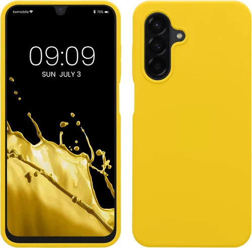Miniatura 19 de kwmobile Funda Compatible con Samsung Galaxy A14 5G - Funda de teléfono de TPU y silicona con acabado suave - Verde Lima