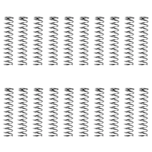 Miniatura 10 de MroMax 20Pcs Compressed Spring, 0.04" Wire Dia, 0.31" OD, 1.57" Free Length, Gray Black Spring Steel Extended Coil Compression Spring