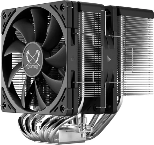 Miniatura 3 de Scythe Fuma 3 - Ventilador de CPU, Intel LGA1700, LGA1151, AMD AM5/Ryzen, torres duales de 120 mm, cubierta superior negra