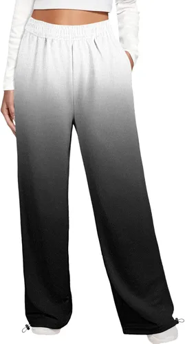 Miniatura 2 de Pantalones deportivos de invierno para mujer, de cintura alta, con cordón ajustable, pantalones de entrenamiento