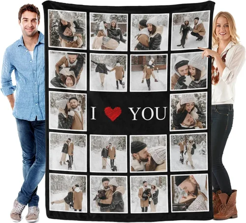 Miniatura 37 de envía al día siguiente, manta personalizada con texto en imagen, manta personalizada de foto, manta de franela personalizada, regalos personalizados