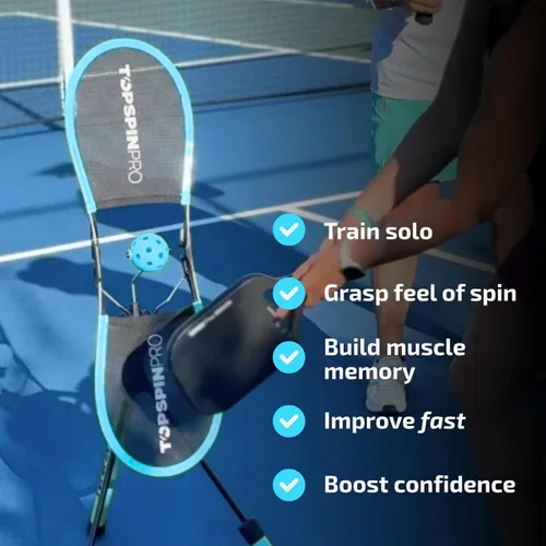 Miniatura 6 de TopspinPro Ayuda de entrenamiento de pickleball - Aprende Topspin rápidamente para un mejor control y consistencia Practica en cualquier lugar