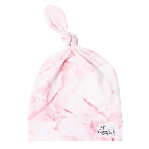 Miniatura 15 de Copper Pearl Gorro de bebé con nudo superior elástico suave Alta