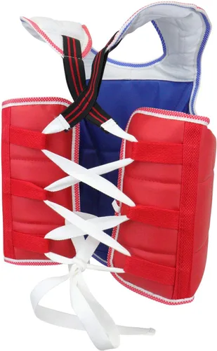 Miniatura 2 de AAMA Protector de pecho de taekwondo reversible sólido estilo olímpico
