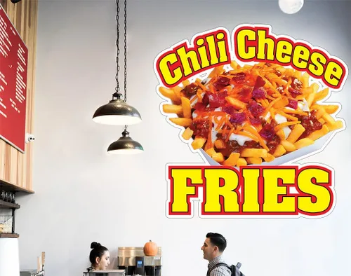 Miniatura 5 de Calcomanías personalizadas para camiones de comida y chile, patatas fritas, estilo B, comida y bebida, letrero de concesión de 10 pulgadas en el 10