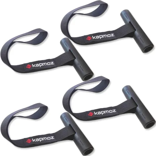 Bucles Rápidos para Capó Anclaje de Cajuela Correas de Amarre para Kayak Proa Popa Canoa Transporte Punto de Amarre Seguro 2 Pares negro (Black 2