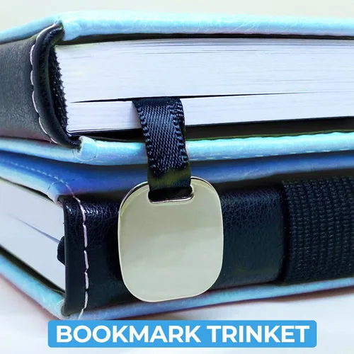 Miniatura 4 de LeStallion Cuaderno de tapa dura azul claro – Diario rayado A5 para escribir – 100GSM Tapa dura azul claro diario para mujeres / hombres