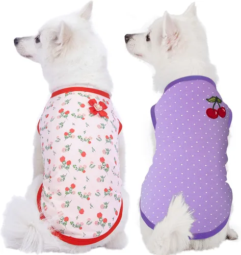 Miniatura 25 de Blueberry Pet My Little Princess - Vestido de tul para perro, color rosa bebé con delicada flor, longitud de espalda de 14 pulgadas, paquete de 1