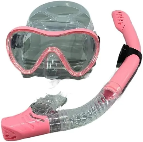 Equipo de snorkel profesional de buceo para adultos, falda de silicona, gafas antivaho, gafas de natación, máscaras de buceo máscara de snorkel Rosa