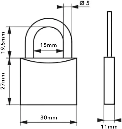 Miniatura 9 de THIRARD Candado de latón tipo 1 – Cerradura de seguridad resistente a la intemperie con mecanismo de pasador reforzado – Llave igual