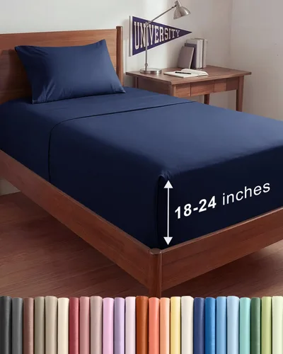 Miniatura 148 de Sábanas King divididas con bolsillos extra profundos, sábanas transpirables y refrescantes de 5 piezas, sábanas de lujo para hotel, suaves, sin 22