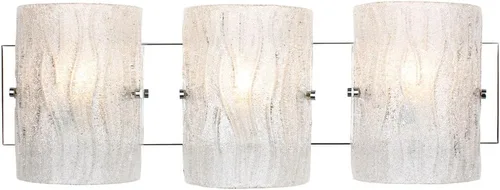 Miniatura 8 de Brilliance - Aplique de pared con 1 luz, acabado cromado con pantalla de vidrio de hielo brillante