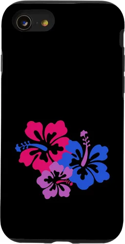 Miniatura 17 de Funda para iPhone 13 Pro Bisexual Bi Pride Sutil Hibiscus Flower Hawaii LGBT LGBTQ