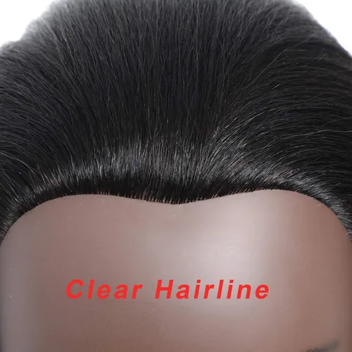 Miniatura 5 de Cabeza de maniquí con cabello humano, cabeza de maniquí de 16 pulgadas, 100% cabello real, cabeza de maniquí de peluquero, cabeza de entrenamiento