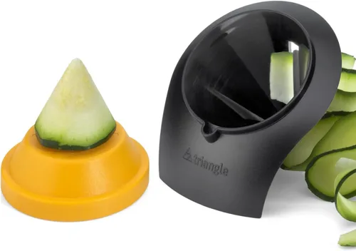 Miniatura 5 de triangle Cortador en espiral sin fin, herramienta compacta de acero inoxidable para cintas de verduras y fideos, apto para lavavajillas