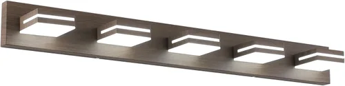 Miniatura 89 de SineRise - Lámpara LED para tocador de baño - Moderna lámpara de acrílico con acabado cromado para iluminación de pared sobre el espejo - 2 luces