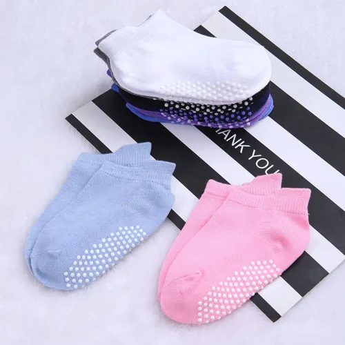 Miniatura 7 de Cooraby 16 pares de calcetines antideslizantes para niños pequeños y niñas