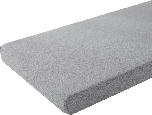 Miniatura 2 de Elegante cojín de banco de color sólido con lazos, cojín antideslizante para banco de interiores y exteriores, cojín de muebles de patio, cojín