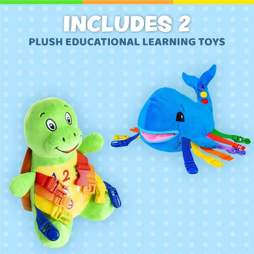 Miniatura 2 de Buckle Toys - Paquete Blu Whale y Bucky Turtle Ocean Buddies
