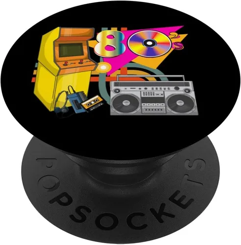 Love the Vintage Retro 80s, Boom Box, Cassette Tape, Arcade PopSockets Standard PopGrip