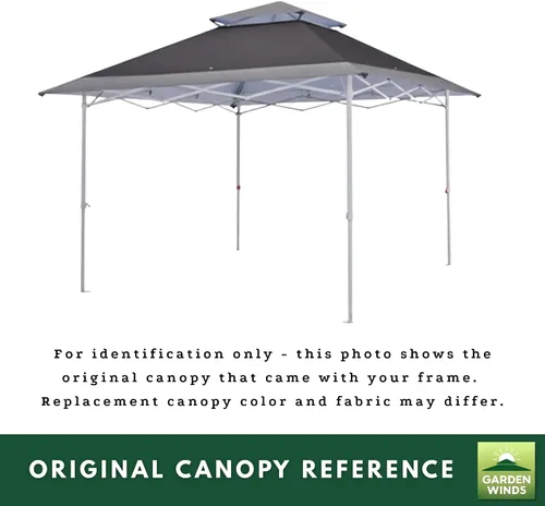 Miniatura 7 de Garden Winds Cubierta superior de repuesto RipLock 350 reforzada compatible con AbcCanopy, MasterCanopy, Cooshade 13 x 13 pies de pierna recta