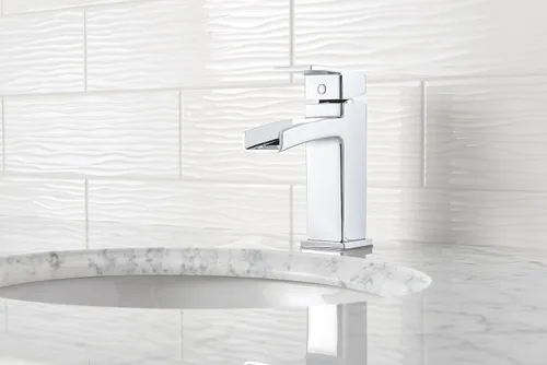 Miniatura 5 de Pfister Kenzo Llave para baño, sin plomo, de 4 pulgadas, centrada., LG42-DF0C Cromo pulido