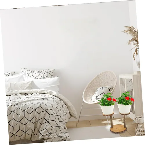 Miniatura 6 de Kisangel Soporte de madera maciza para macetas de plantas de múltiples capas decorativo para plantas