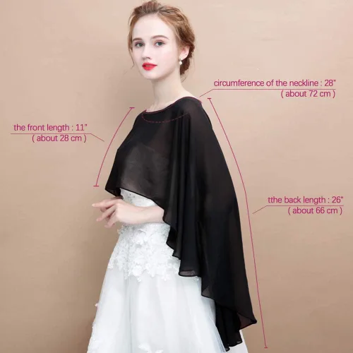 Miniatura 5 de Chales y envolturas de gasa suave para mujer, para bodas formales, veladas, bufandas