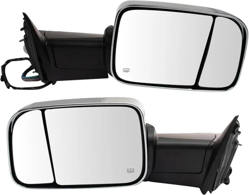 Miniatura 80 de Trail Ridge Juego de espejos de remolque de 2 piezas para el lado del conductor y del pasajero compatible con Ford F-150 FO1320479 FO1321479