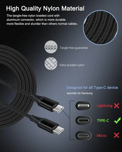 Miniatura 4 de Cargador rápido tipo C para Samsung Galaxy A17 A16 A15 5G A14 S24 S23 A25 A57 A37 S26 Ultra 5G S25 Note 20 A35 5G Google Pixel 10 9a 8 9 Pro 7, 20 W