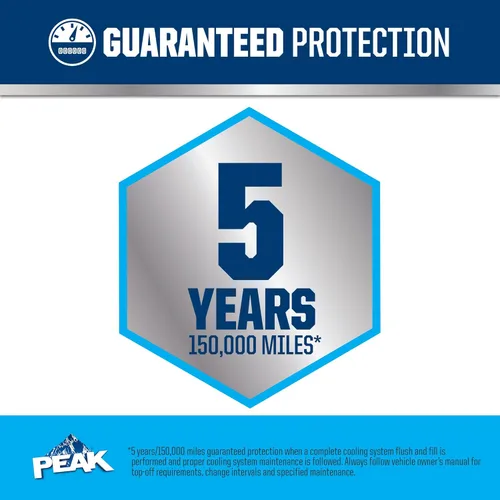 Miniatura 4 de PEAK OET Extended Life Blue 50/50 - Anticongelante/refrigerante prediluido para vehículos asiáticos, 1 galón