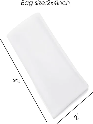 Miniatura 2 de Bolsas de filtro de té – 2 x 4 pulgadas, bolsas de filtro de té de nailon, paquete de 20 (20, 2 x 4 pulgadas, 90U)