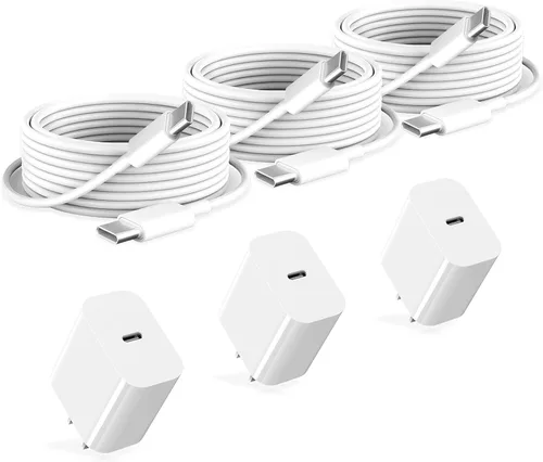 Miniatura 11 de Cargador para iPad de carga rápida, cable USB-C de 6 pies y bloque de cargador USB C de 20 W, paquete de 1 para Apple iPad A16 11th 10th, Pro 13
