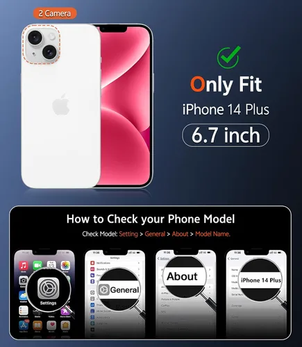 Miniatura 304 de FNTCASE Funda para iPhone 13 Pro-Max: Fundas magnéticas transparentes compatibles con Magsafe Slim anti amarillamiento protección contra caídas
