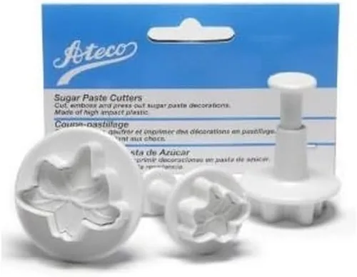 Miniatura 11 de Ateco Juego de 3 cortadores de flores de pasta de azúcar