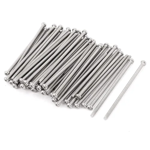 Miniatura 19 de uxcell Tornillos Phillips de cabeza cruzada de acero inoxidable 304 M2 x 0.118 in 60pcs