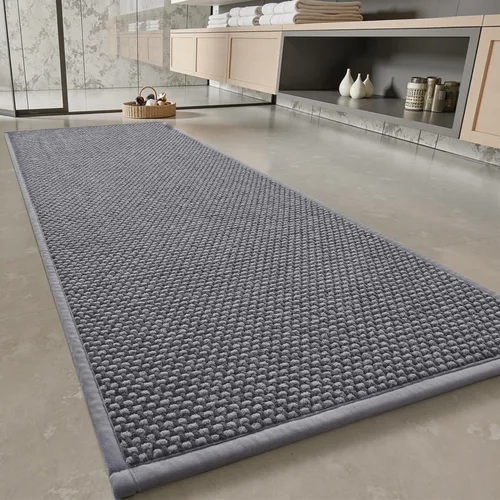 Miniatura 10 de PADOOR - Alfombra de Baño - Alfombras de Baño de Chenilla Súper Absorbentes - Alfombras de Baño con Respaldo de Goma para Baño Antideslizantes, Gris