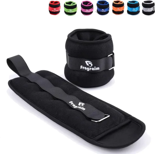 Miniatura 8 de Fragraim - Juego de pesas de tobillo para mujeres, hombres y niños, ideal para entrenamiento de fuerza para muñeca/pierna/brazo, correa ajustable, 1
