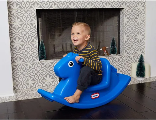 Miniatura 2 de Little Tikes Caballo balancín, color azul.