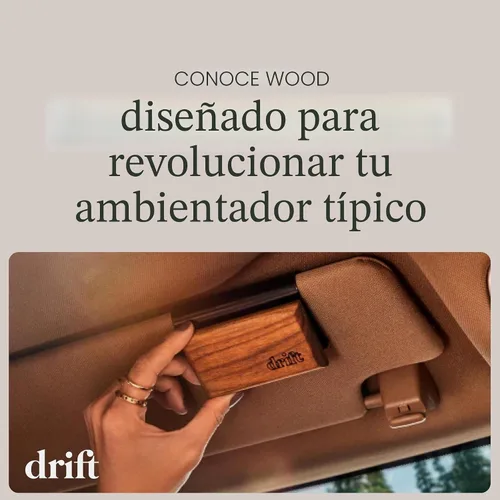 Miniatura 3 de Ambientador para coche Drift - El ambientador de madera original - Eliminador de olores para coche - Aroma duradero - Clip de metal - Aceites