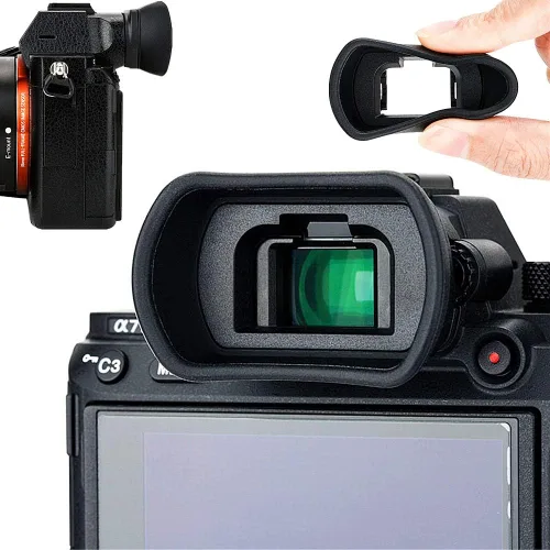 Miniatura 12 de Visor de cámara de silicona suave para Sony A7C Alpha 7C (ILCE7CL/S) Protector de copa ocular (no compatible con A7C II, A7CR)