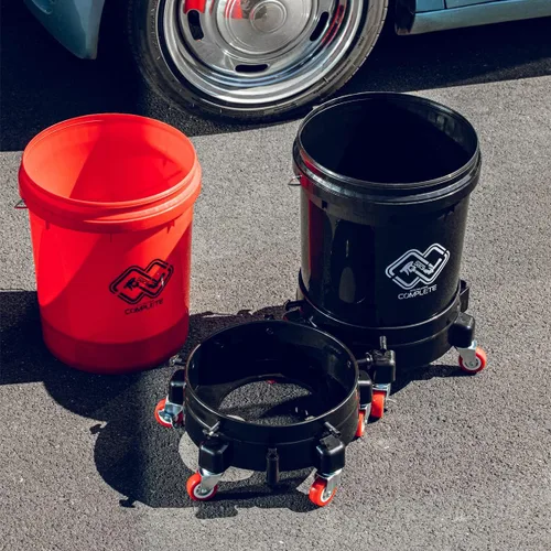 Miniatura 3 de SGCB Carro de cubo Pro de 11.5 pulgadas, cubo rodante extraíble, fácil de empujar, 5 ruedas giratorias para mover giro de 360 grados para cubos de 5