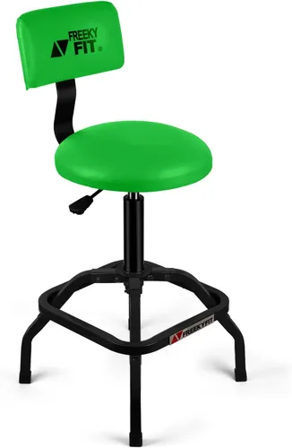Miniatura 15 de Taburete de tienda con respaldo, taburete de garaje mecánico para taller, taburetes de tienda ajustables, taburetes acolchados para banco de trabajo