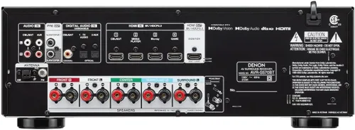 Miniatura 7 de Denon AVR-S570BT Receptor AV de 5.2 canales 8K Ultra HD Audio y Video, Receptores estéreo, Denon AVR Transmisión inalámbrica Bluetooth, (4) Entradas