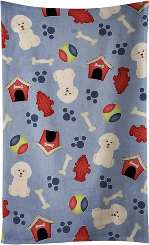 Miniatura 123 de Caroline's Treasures BB2654KTWL Dog House Collection Airedale - Toalla de cocina para invitados, toalla de baño decorativa para cara, té, paño