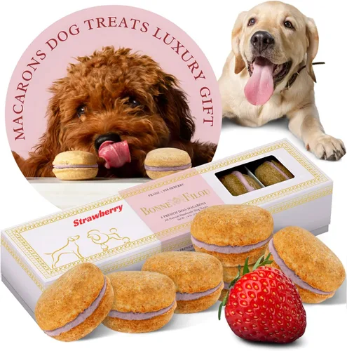 Miniatura 11 de Bonne et Filou Golosinas para perros, pasteles de mantequilla de maní, regalo de cumpleaños para perros de raza mediana a grande – Pasteles