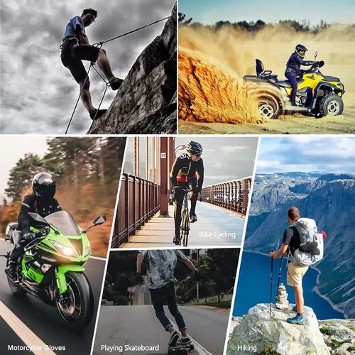 Miniatura 6 de Guantes de motocicleta con pantalla táctil para hombres y mujeres, guantes de carreras para motocross, BMX, ATV, MTB, ciclismo