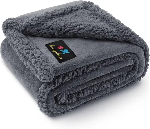 Miniatura 14 de Luciphia - Manta impermeable para mascotas, manta líquida a prueba de orina para perros para sofá, cama, funda protectora reversible de forro polar